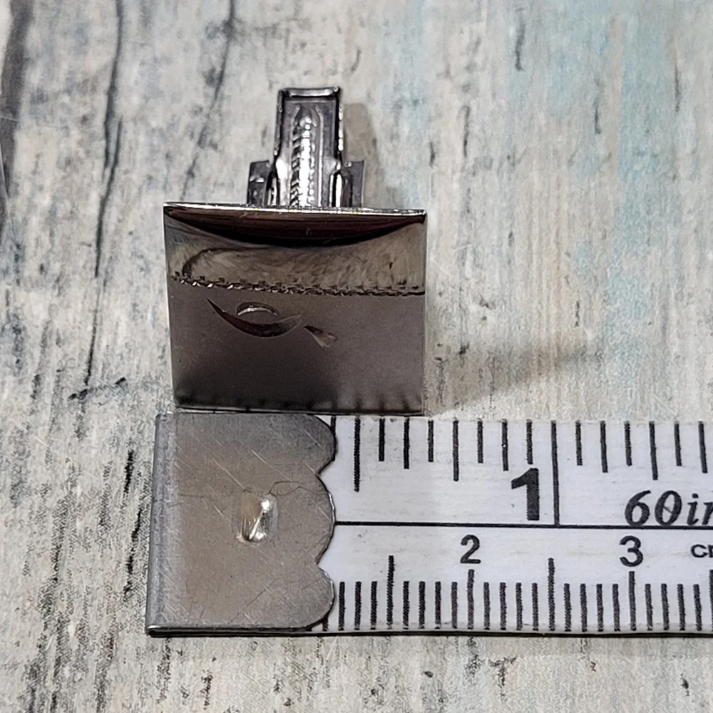 Sterling Square Cuff Links.